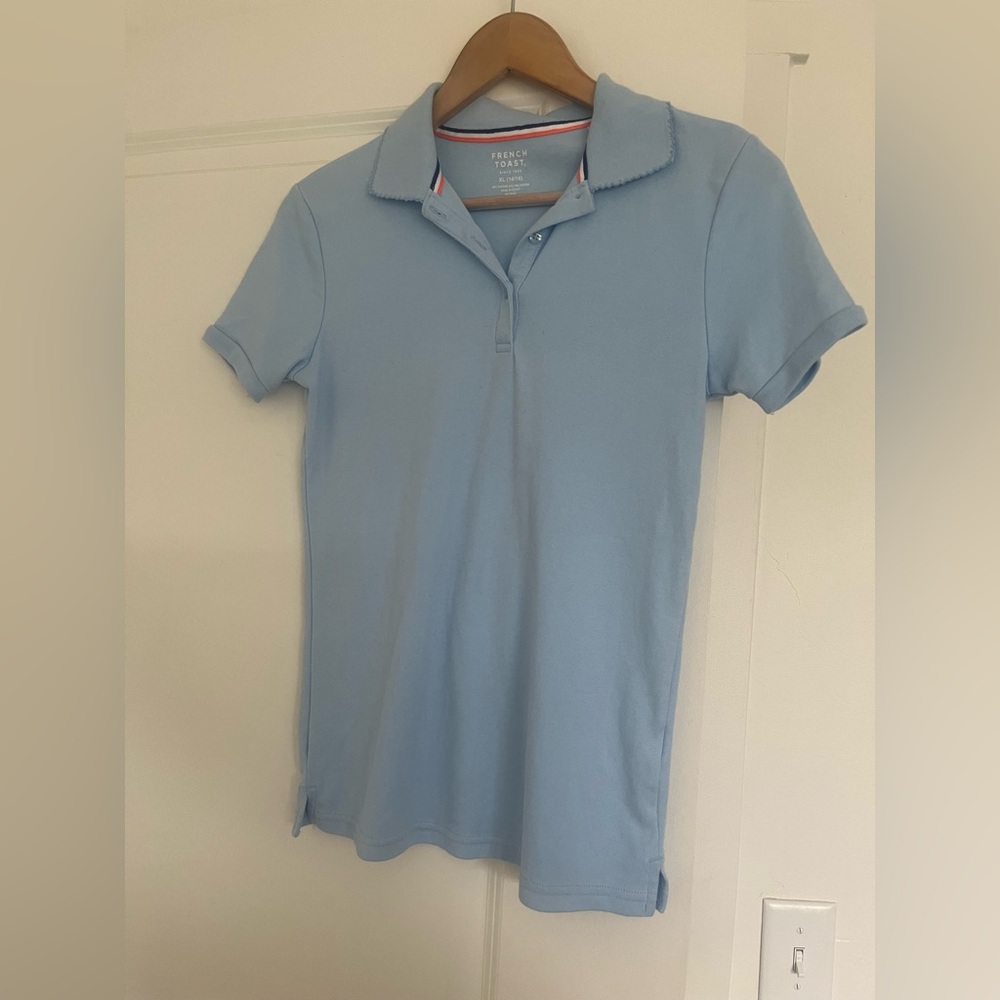 French Toast Light Blue Kids Polo Shirt
